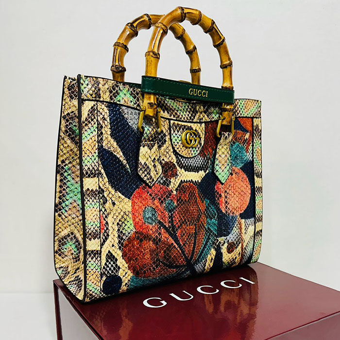 Gucci Bamboo Diana satchel Multi colour women Handbag